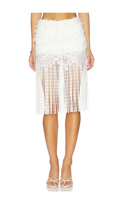 Kim Shui Kim Shui Fringe Skirt