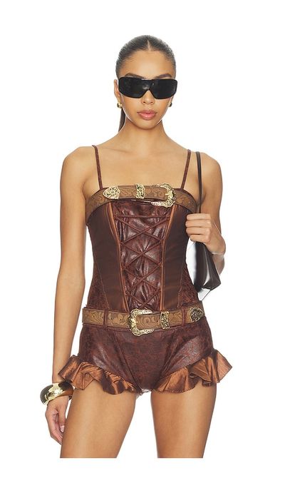 Kim Shui Kim Shui Frontier Lace-up Corset Top
