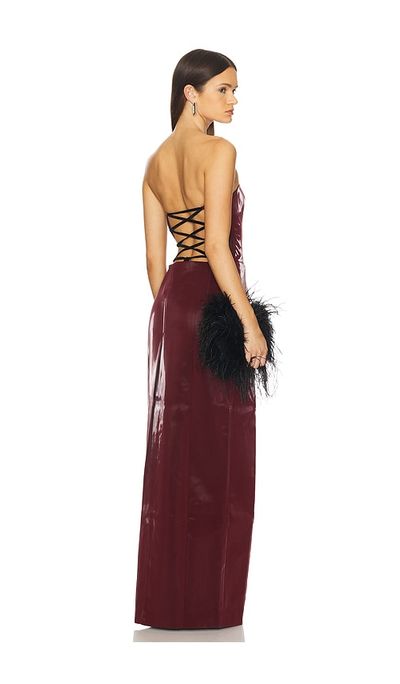 Kim Shui Kim Shui Lilly Red Patent Gown