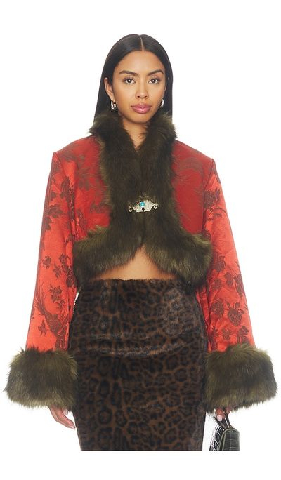 Kim Shui Kim Shui Moon Silk Brocade Cropped Jacket