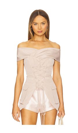 Kim Shui Kim Shui Off Shoulder Tie Top