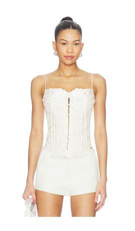 Kim Shui Kim Shui Yun Tassel Knot Corset Top