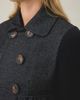Kimchi Blue Kimchi Blue Annabel Babydoll Knit Sleeve Peacoat Jacket in Grey, Women's at Urban Outfitters - 4