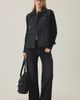 Kimchi Blue Kimchi Blue Annabel Babydoll Knit Sleeve Peacoat Jacket in Grey, Women's at Urban Outfitters - 6