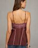 Kimchi Blue Kimchi Blue Ashleigh Split-Front Lace Trim Tunic Cami in Plum, Women's at Urban Outfitters - 2
