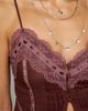 Kimchi Blue Kimchi Blue Ashleigh Split-Front Lace Trim Tunic Cami in Plum, Women's at Urban Outfitters - 3