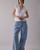 Kimchi Blue Kimchi Blue Aurelia Lace Trim Flutter Sleeve Blouse in White, Women's at Urban Outfitters - 2