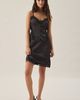 Kimchi Blue Kimchi Blue Candace Lace Trim Satin Knee-Length Skirt in Black, Women's at Urban Outfitters - 1