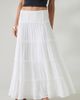 Kimchi Blue Kimchi Blue Carly Tiered Drop Waist Maxi Skirt in White, Women's at Urban Outfitters - 1