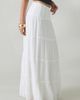 Kimchi Blue Kimchi Blue Carly Tiered Drop Waist Maxi Skirt in White, Women's at Urban Outfitters - 3
