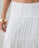 Kimchi Blue Kimchi Blue Carly Tiered Drop Waist Maxi Skirt in White, Women's at Urban Outfitters - 4