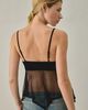 Kimchi Blue Kimchi Blue Celia Embellished Sheer Chiffon Babydoll Cami in Black, Women's at Urban Outfitters - 4