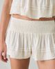 Kimchi Blue Kimchi Blue Coffee Date Flutter Lace Trim Shorts 2-Piece Set Top in Ivory, Women's at Urban Outfitters - 3