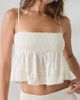 Kimchi Blue Kimchi Blue Coffee Date Flutter Lace Trim Shorts 2-Piece Set Top in Ivory, Women's at Urban Outfitters - 5