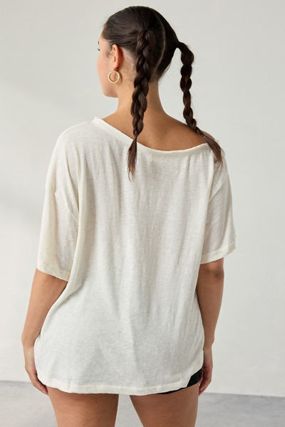 kimchi blue cat graphic t shirt dress Cat Graphic Oversized T-Shirt Dress in White Cotton, Women's S/M at Urban Outfitters