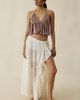 Kimchi Blue Kimchi Blue Crush On You Sheer Lace Trim Asymmetric Ruffle Maxi Skirt in White, Women's at Urban Outfitters - 1