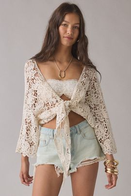 Kimchi Blue - Aubrey Lace Collared Dress in Ivory, Women's at Urban Outfitters Kimchi Blue - Aubrey Lace Collared Dress in Ivory, Women's at Urban Outfitters