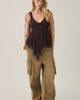 Kimchi Blue Kimchi Blue Elena Asymmetric Ruffle Lace Trim Cami in Brown, Women's at Urban Outfitters - 4