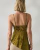 Kimchi Blue Kimchi Blue Estelle Burnout Velvet Asymmetric Tunic Tank Top in Lime, Women's at Urban Outfitters - 3