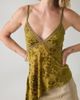 Kimchi Blue Kimchi Blue Estelle Burnout Velvet Asymmetric Tunic Tank Top in Lime, Women's at Urban Outfitters - 5