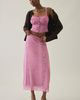 Kimchi Blue Kimchi Blue Fan Favorite Lace Trim Mesh Midi Skirt 2-Piece Set in Maroon, Women's at Urban Outfitters - 1