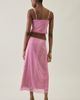 Kimchi Blue Kimchi Blue Fan Favorite Lace Trim Mesh Midi Skirt 2-Piece Set in Maroon, Women's at Urban Outfitters - 2