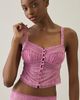 Kimchi Blue Kimchi Blue Fan Favorite Lace Trim Mesh Midi Skirt 2-Piece Set in Maroon, Women's at Urban Outfitters - 5