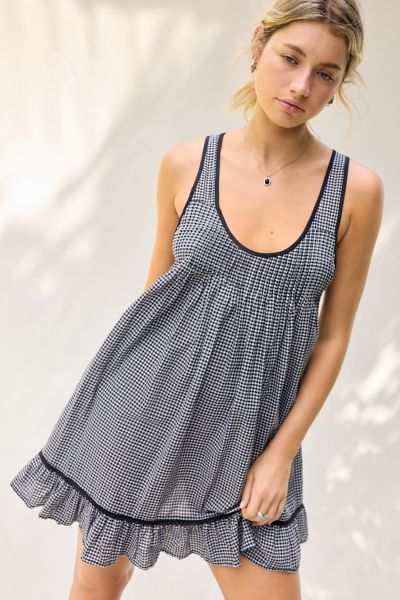 urban outfitters brown gingham dress Jessie Maxi Dress in Biscuit Brown Gingham