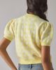 Kimchi Blue Kimchi Blue Kate Puff Short Sleeve Cardigan in Yellow, Women's at Urban Outfitters - 4