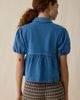 Kimchi Blue Kimchi Blue Matilda Short Sleeve Peplum Denim Jacket in Pale Blue, Women's at Urban Outfitters - 4
