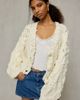 Kimchi Blue Kimchi Blue Misty Chunky Hand Knit Cardigan in Ivory, Women's at Urban Outfitters - 1