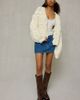 Kimchi Blue Kimchi Blue Misty Chunky Hand Knit Cardigan in Ivory, Women's at Urban Outfitters - 2