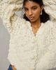 Kimchi Blue Kimchi Blue Misty Chunky Hand Knit Cardigan in Ivory, Women's at Urban Outfitters - 5