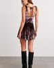 Kimchi Blue Kimchi Blue Mon Amour Velvet Drop Waist Mini Dress in Brown, Women's at Urban Outfitters - 4