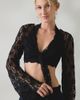 Kimchi Blue Kimchi Blue Nicki Sheer Lace Tie-Front Bell Sleeve Shrug in Black, Women's at Urban Outfitters - 1