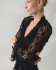 Kimchi Blue Kimchi Blue Nicki Sheer Lace Tie-Front Bell Sleeve Shrug in Black, Women's at Urban Outfitters - 3