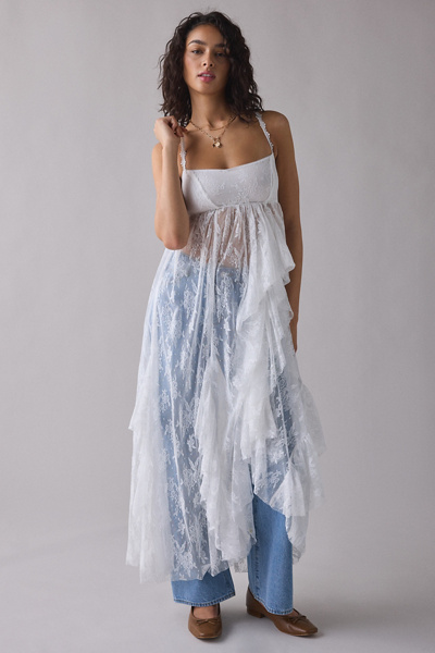 Kimchi Blue - One Way & Another Sheer Lace Layering Maxi Dress in