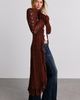 Kimchi Blue Kimchi Blue Penny Pointelle Knit Fringe Duster Cardigan in Ivory, Women's at Urban Outfitters - 3