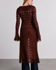 Kimchi Blue Kimchi Blue Penny Pointelle Knit Fringe Duster Cardigan in Ivory, Women's at Urban Outfitters - 4
