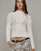 Kimchi Blue Kimchi Blue Phoebe Ribbed Mock Neck Sweater in Ivory, Women's at Urban Outfitters - 3