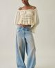 Kimchi Blue Kimchi Blue Radiant Romantic Ruffle Long Sleeve Off-The-Shoulder Top in Red, Women's at Urban Outfitters - 2