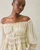 Kimchi Blue Kimchi Blue Radiant Romantic Ruffle Long Sleeve Off-The-Shoulder Top in Red, Women's at Urban Outfitters - 4