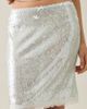 Kimchi Blue Kimchi Blue Sammi Lace Trim Semi-Sheer Sequin Midi Skirt in Light Blue, Women's at Urban Outfitters - 2