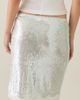 Kimchi Blue Kimchi Blue Sammi Lace Trim Semi-Sheer Sequin Midi Skirt in Light Blue, Women's at Urban Outfitters - 5