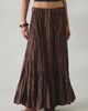 Kimchi Blue Kimchi Blue Whirlpool Crinkle Low-Rise Maxi Skirt in Brown, Women's at Urban Outfitters - 2