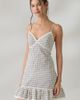Kimchi Blue Kimchi Blue Willow + Wisp Lace Trim Babydoll Mini Dress in Ivory Combo, Women's at Urban Outfitters - 1