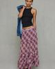 Kimchi Blue Kimchi Blue Yasmin Plaid Tiered Maxi Skirt in Purple, Women's at Urban Outfitters - 1