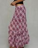 Kimchi Blue Kimchi Blue Yasmin Plaid Tiered Maxi Skirt in Purple, Women's at Urban Outfitters - 4
