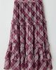 Kimchi Blue Kimchi Blue Yasmin Plaid Tiered Maxi Skirt in Purple, Women's at Urban Outfitters - 6