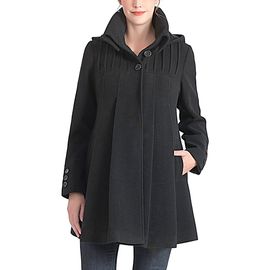 Kimi & Kai Kimi & Kai Aela Maternity A-Line Hooded Wool Coat